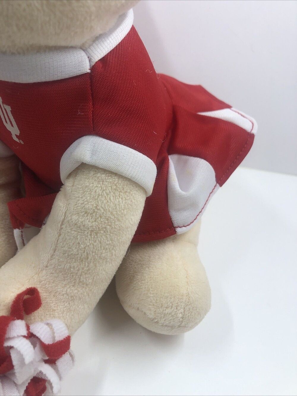Indiana Hoosiers Stuffed Dog Plush Cheerleader 9 Inches. Please Read - Picture 10 of 16